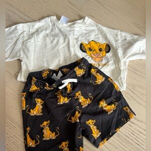 lion king h&m set size 6/7